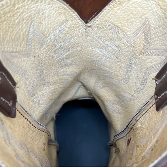 Nocona vintage brown cowboy boots size 9.5 Women’s 9 1/2 S91 - Picture 12 of 16